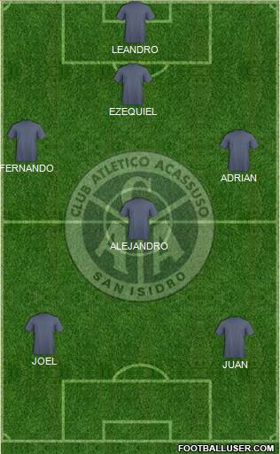 Acassuso football formation