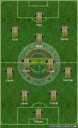Fenerbahçe SK Formation 2014