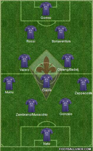 Fiorentina Formation 2014