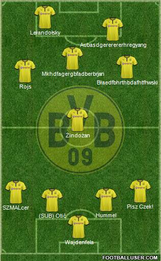 Borussia Dortmund Formation 2014