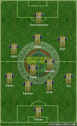 Fenerbahçe SK Formation 2014