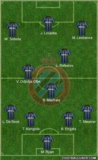 Club Brugge KV Formation 2014