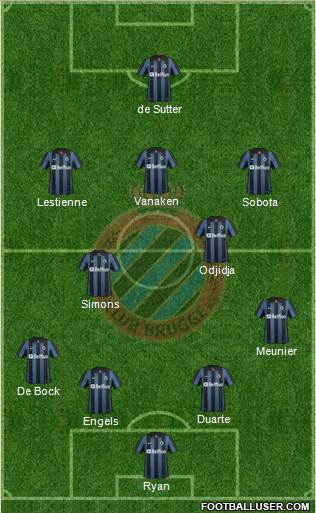 Club Brugge KV Formation 2014