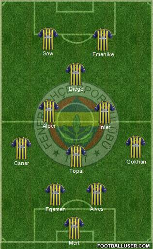 Fenerbahçe SK Formation 2014