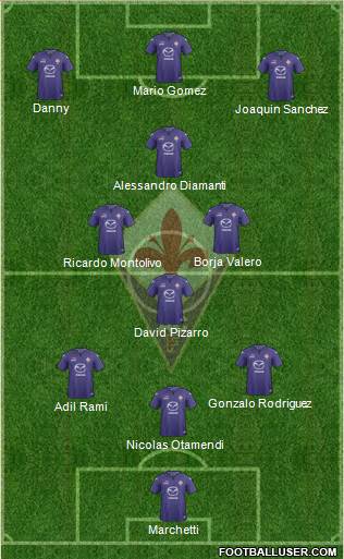 Fiorentina Formation 2014