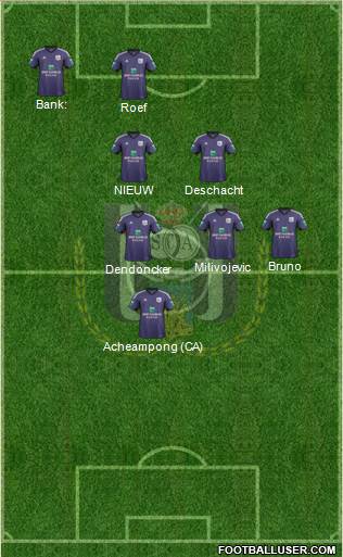 RSC Anderlecht Formation 2014