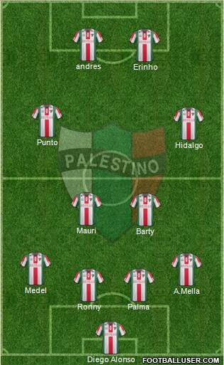CD Palestino S.A.D.P. Formation 2014