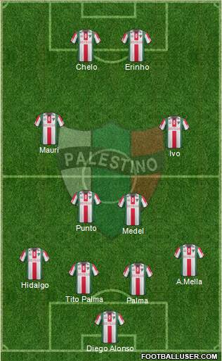CD Palestino S.A.D.P. Formation 2014