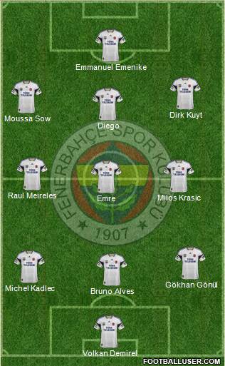 Fenerbahçe SK Formation 2014