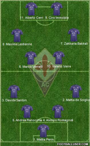 Fiorentina Formation 2014
