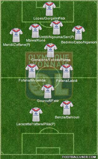 Olympique Lyonnais Formation 2014