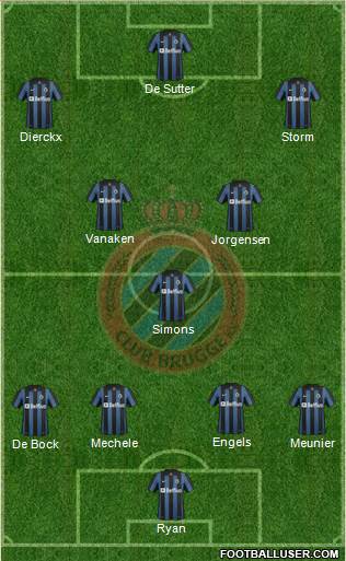 Club Brugge KV Formation 2014
