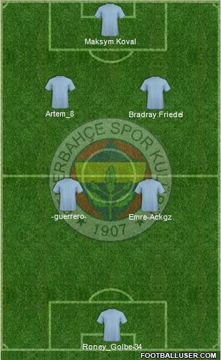 Fenerbahçe SK Formation 2014
