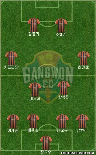 Gangwon FC Formation 2014
