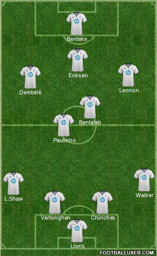 Tottenham Hotspur Formation 2014