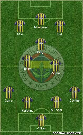 Fenerbahçe SK Formation 2014