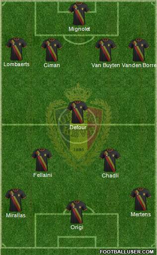 Belgium Formation 2014