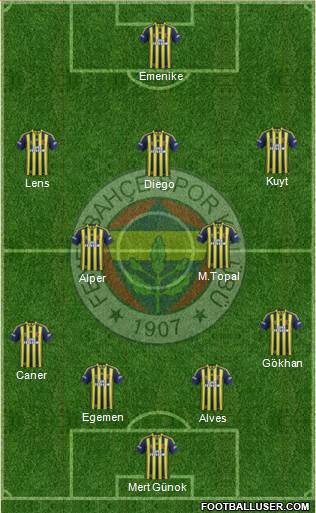 Fenerbahçe SK Formation 2014