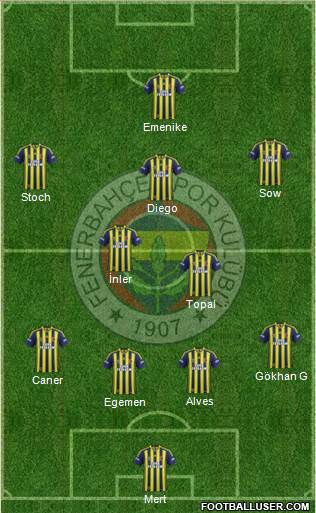 Fenerbahçe SK Formation 2014
