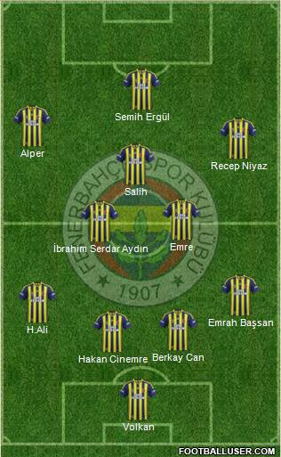 Fenerbahçe SK Formation 2014