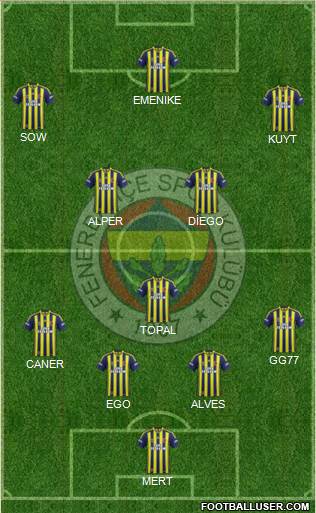 Fenerbahçe SK Formation 2014