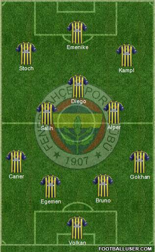 Fenerbahçe SK Formation 2014