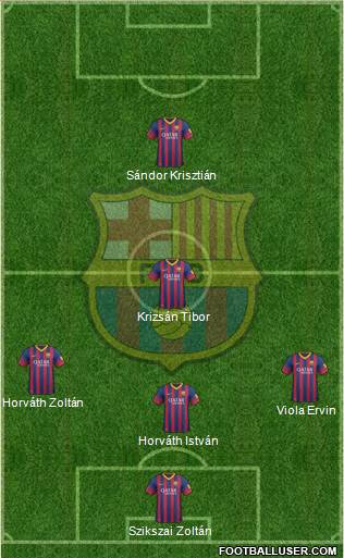 F.C. Barcelona Formation 2014