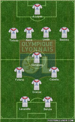 Olympique Lyonnais Formation 2014