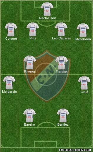 C Nacional FC Formation 2014