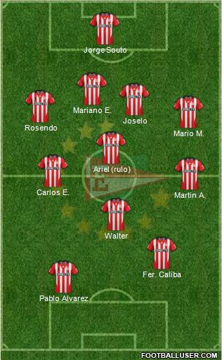 Estudiantes de La Plata Formation 2014