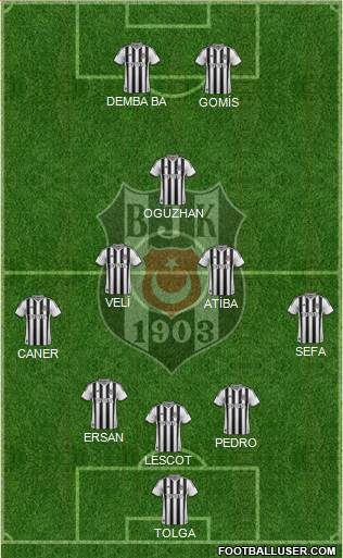 Besiktas JK Formation 2014