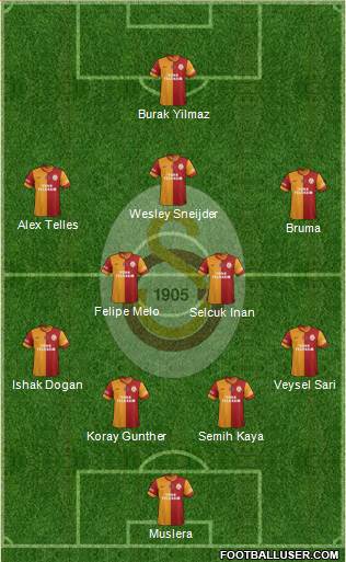 Galatasaray SK Formation 2014