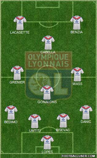 Olympique Lyonnais Formation 2014
