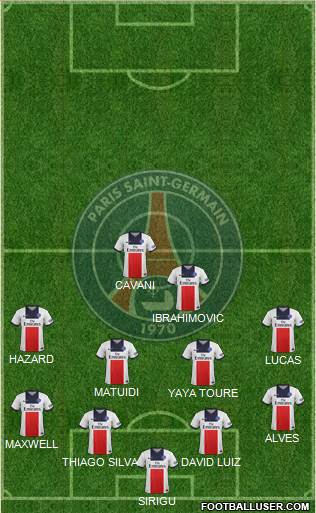 Paris Saint-Germain Formation 2014