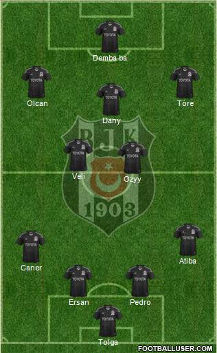 Besiktas JK Formation 2014