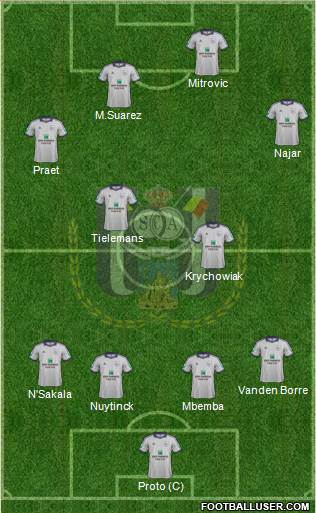 RSC Anderlecht Formation 2014