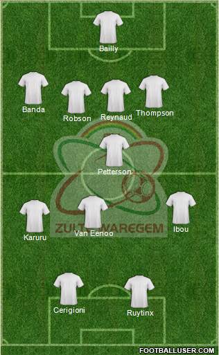 SV Zulte Waregem Formation 2014