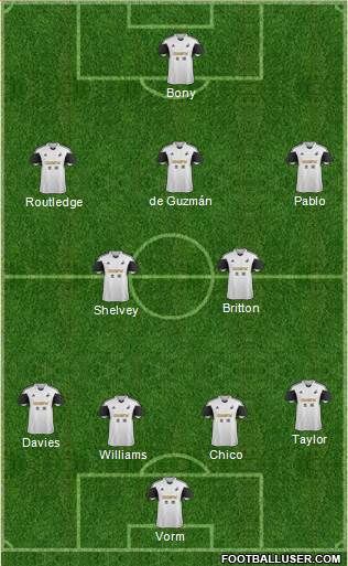 Swansea City Formation 2014