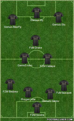 Manchester City Formation 2014