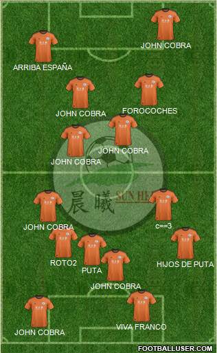 Sun Hei Sports Club Formation 2014
