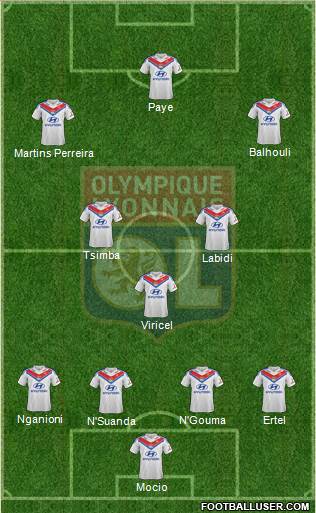 Olympique Lyonnais Formation 2014
