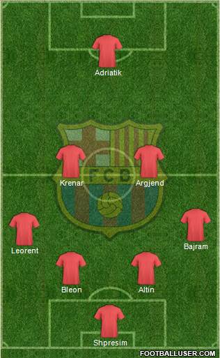 F.C. Barcelona Formation 2014