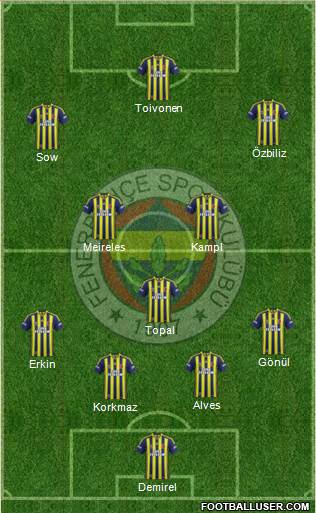 Fenerbahçe SK Formation 2014