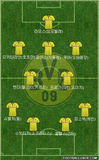 Borussia Dortmund Formation 2014