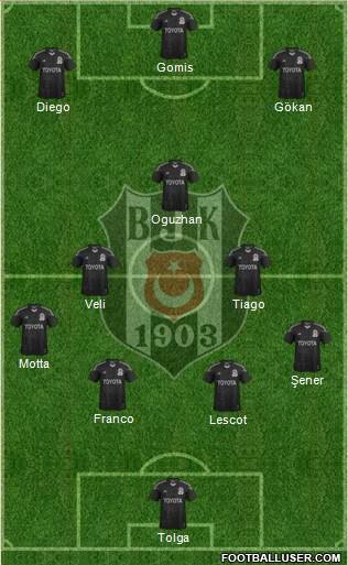 Besiktas JK Formation 2014