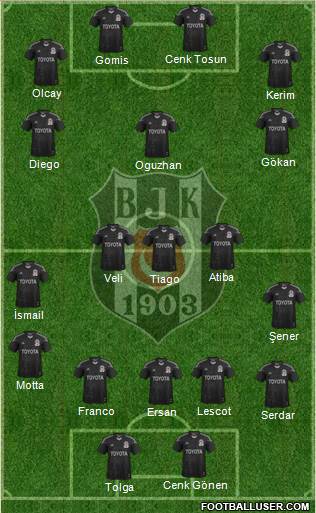 Besiktas JK Formation 2014