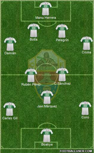 Elche C.F., S.A.D. Formation 2014