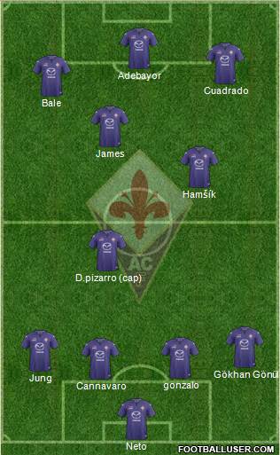 Fiorentina Formation 2014