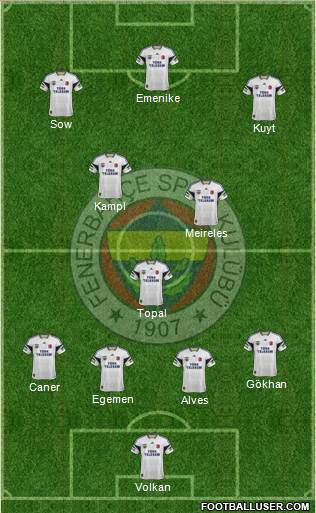 Fenerbahçe SK Formation 2014