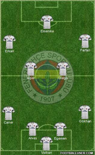 Fenerbahçe SK Formation 2014